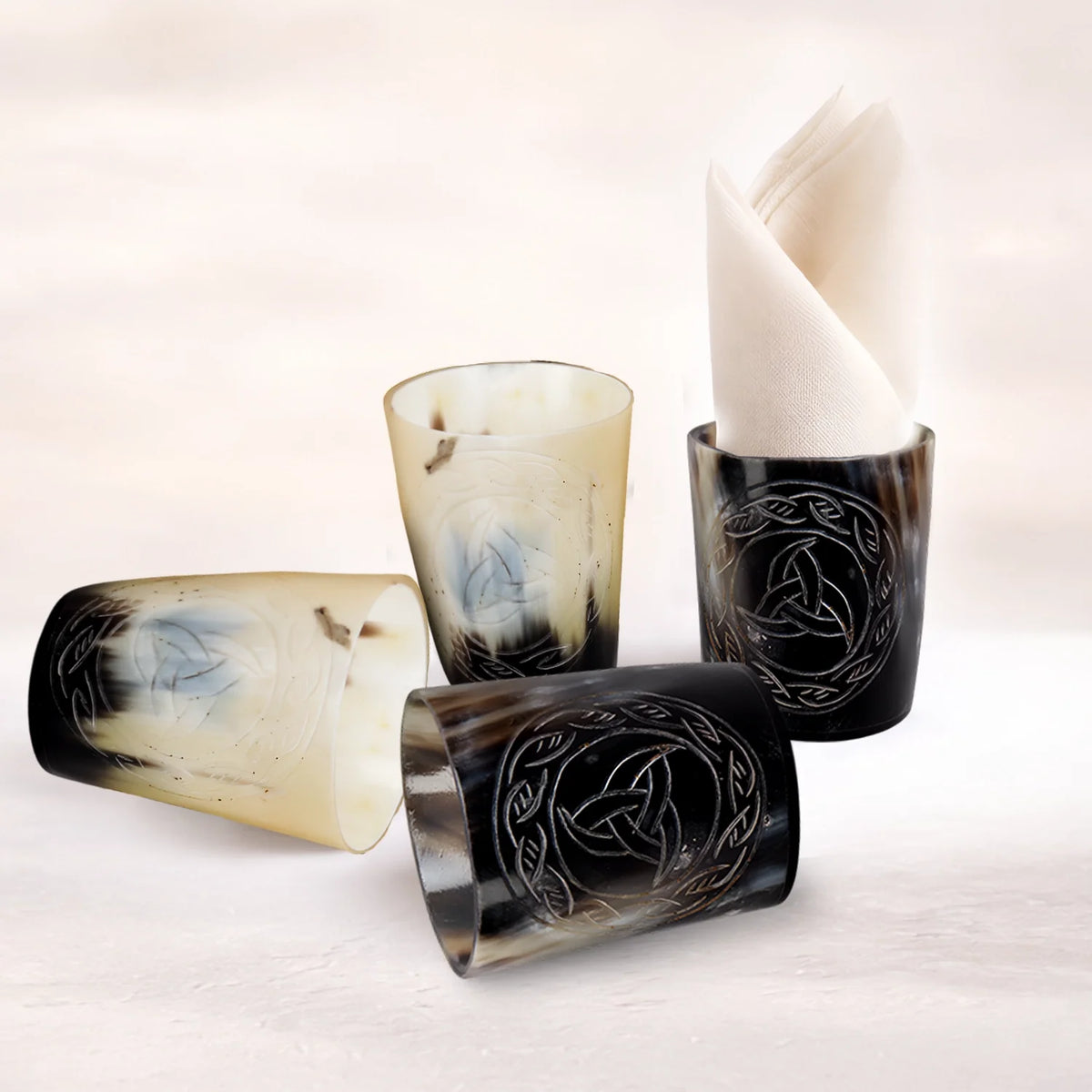 Eternal Real Horn Shot Glasses | Set of 4, 8 or 12