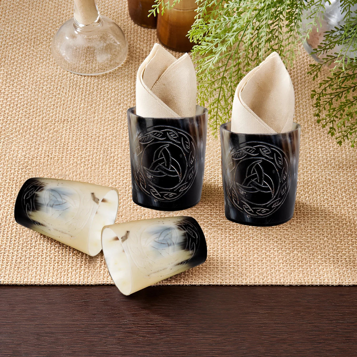 Eternal Real Horn Shot Glasses | Set of 4, 8 or 12