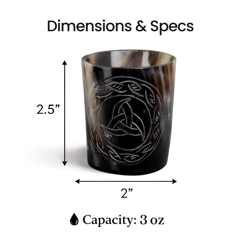 Eternal Real Horn Shot Glasses | Set of 4, 8 or 12