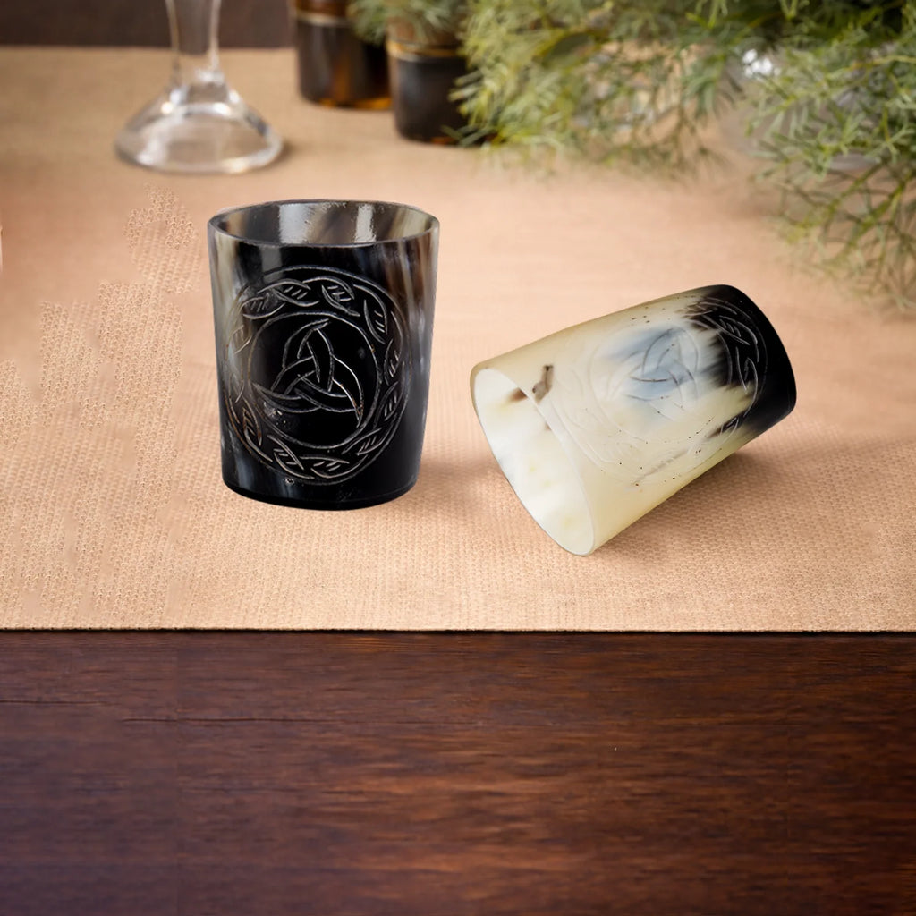 Eternal Real Horn Shot Glasses | Set of 4, 8 or 12