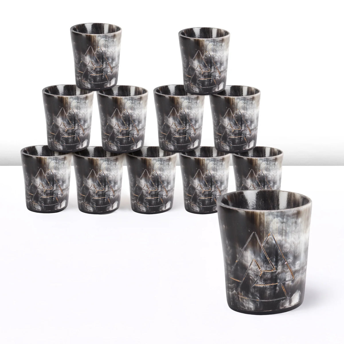 Odin Real Horn Shot Glasses | Set of 4, 8 or 12