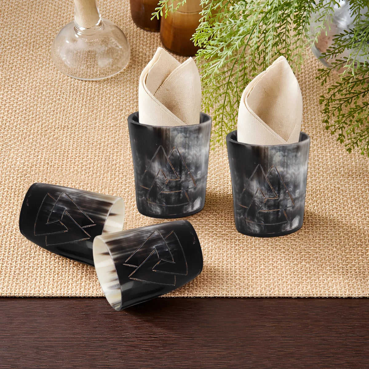 Odin Real Horn Shot Glasses | Set of 4, 8 or 12
