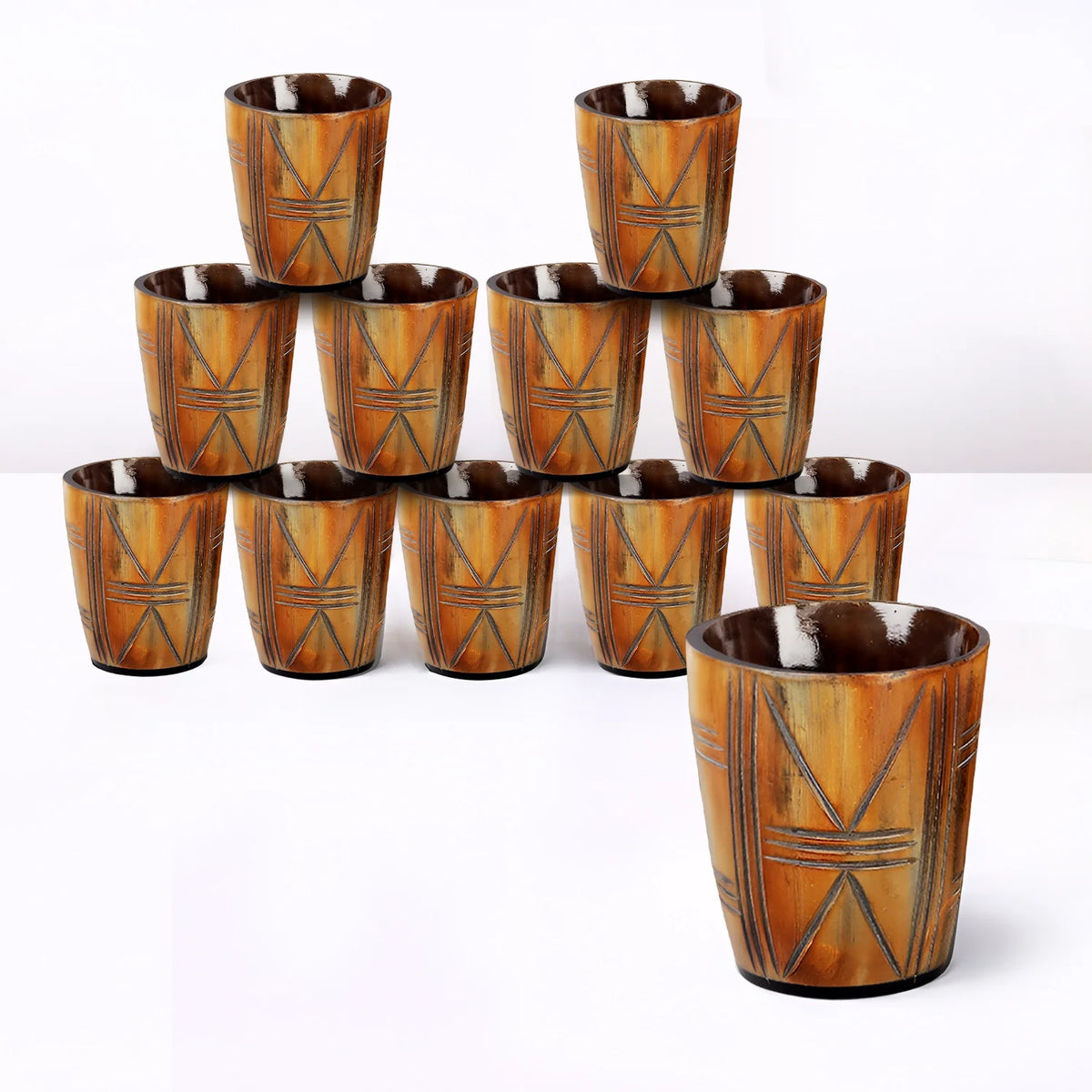 Crossroad Real Horn Shot Glasses | Set of 4, 8 or 12