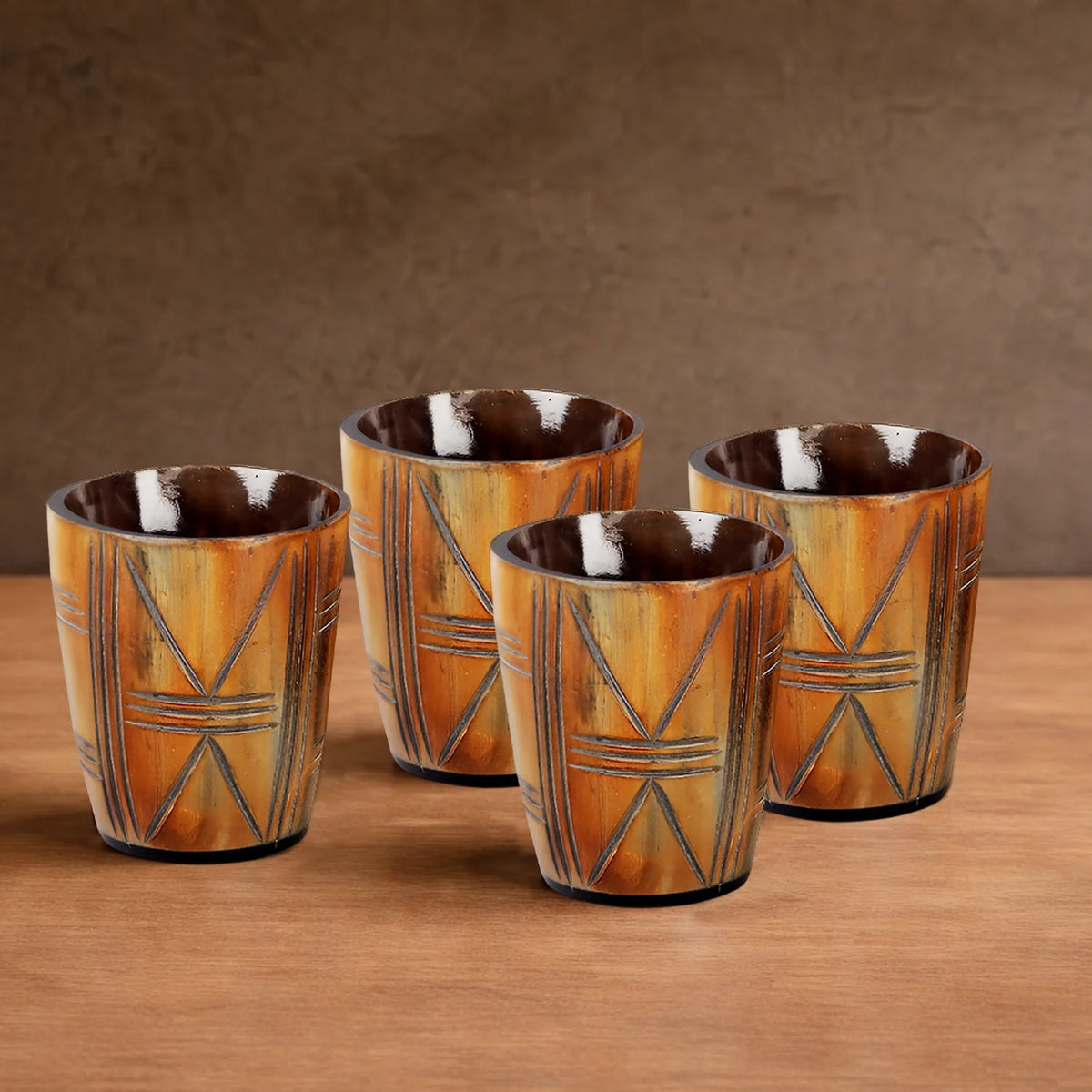 Crossroad Real Horn Shot Glasses | Set of 4, 8 or 12