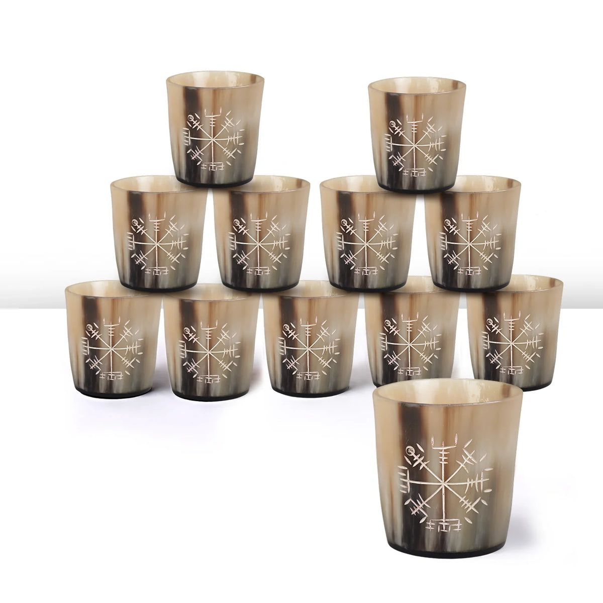 Wayfinder Real Horn Shot Glasses | Set of 4, 8 or 12