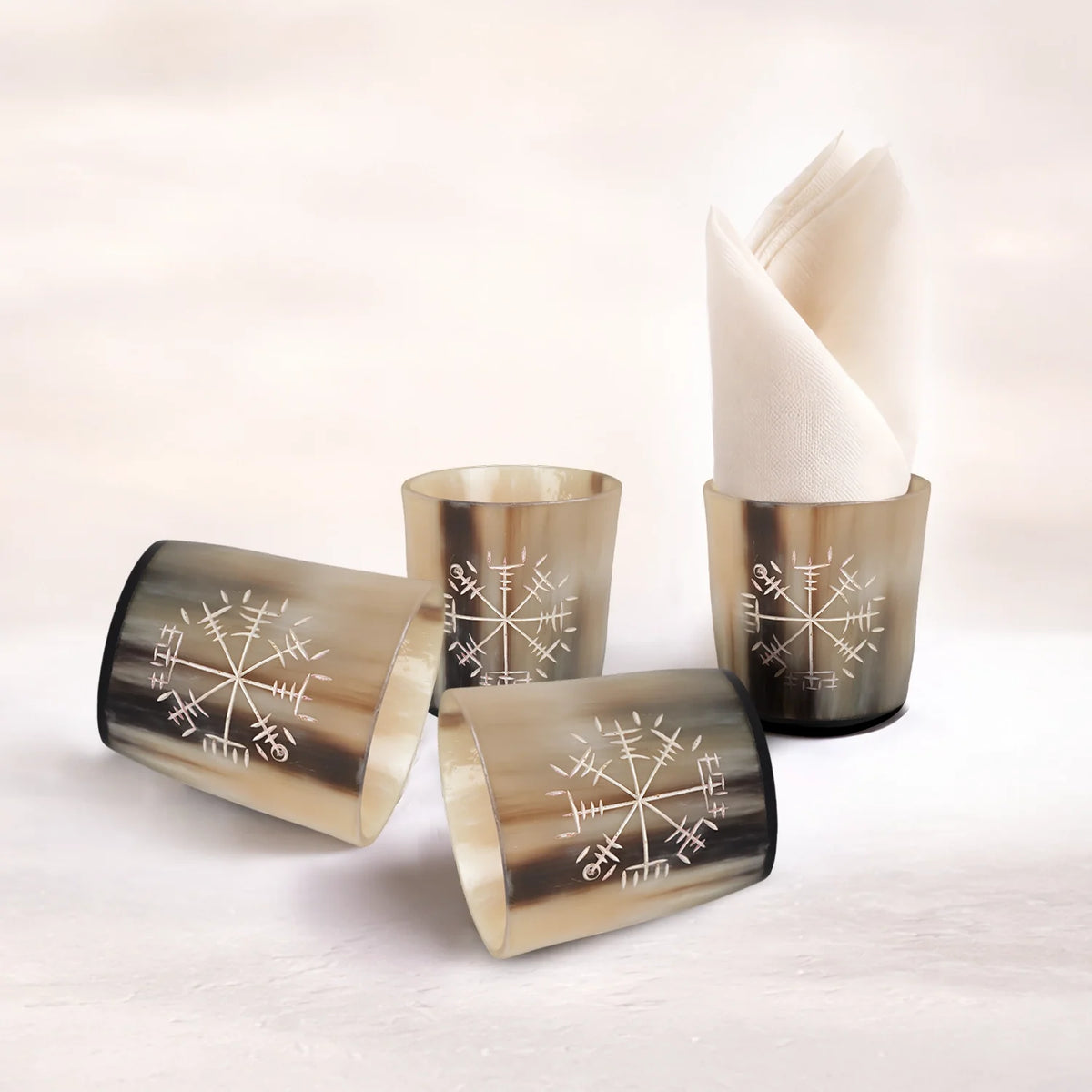 Wayfinder Real Horn Shot Glasses | Set of 4, 8 or 12