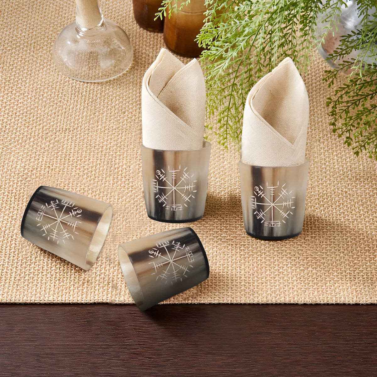 Wayfinder Real Horn Shot Glasses | Set of 4, 8 or 12
