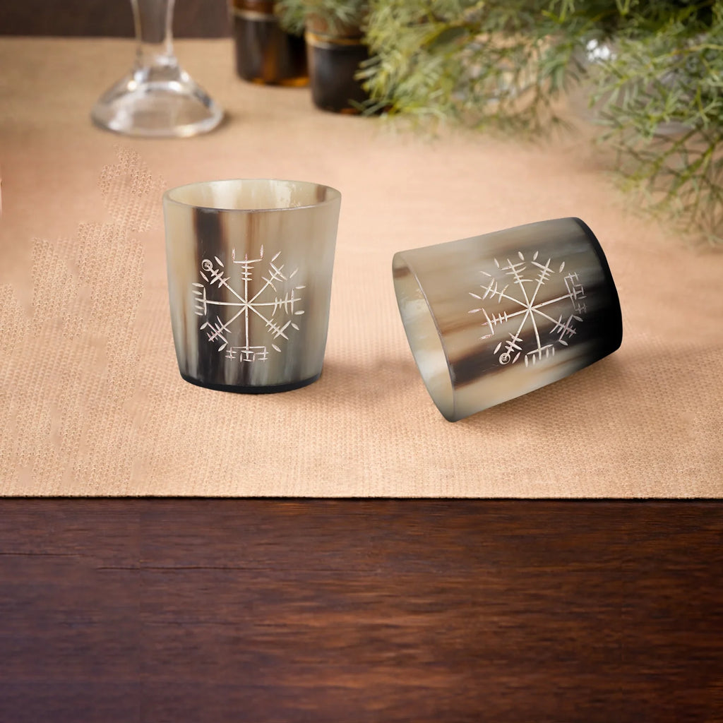 Wayfinder Real Horn Shot Glasses | Set of 4, 8 or 12