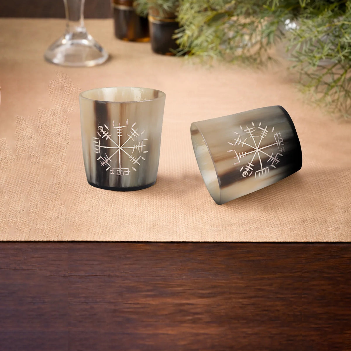 Wayfinder Real Horn Shot Glasses | Set of 4, 8 or 12