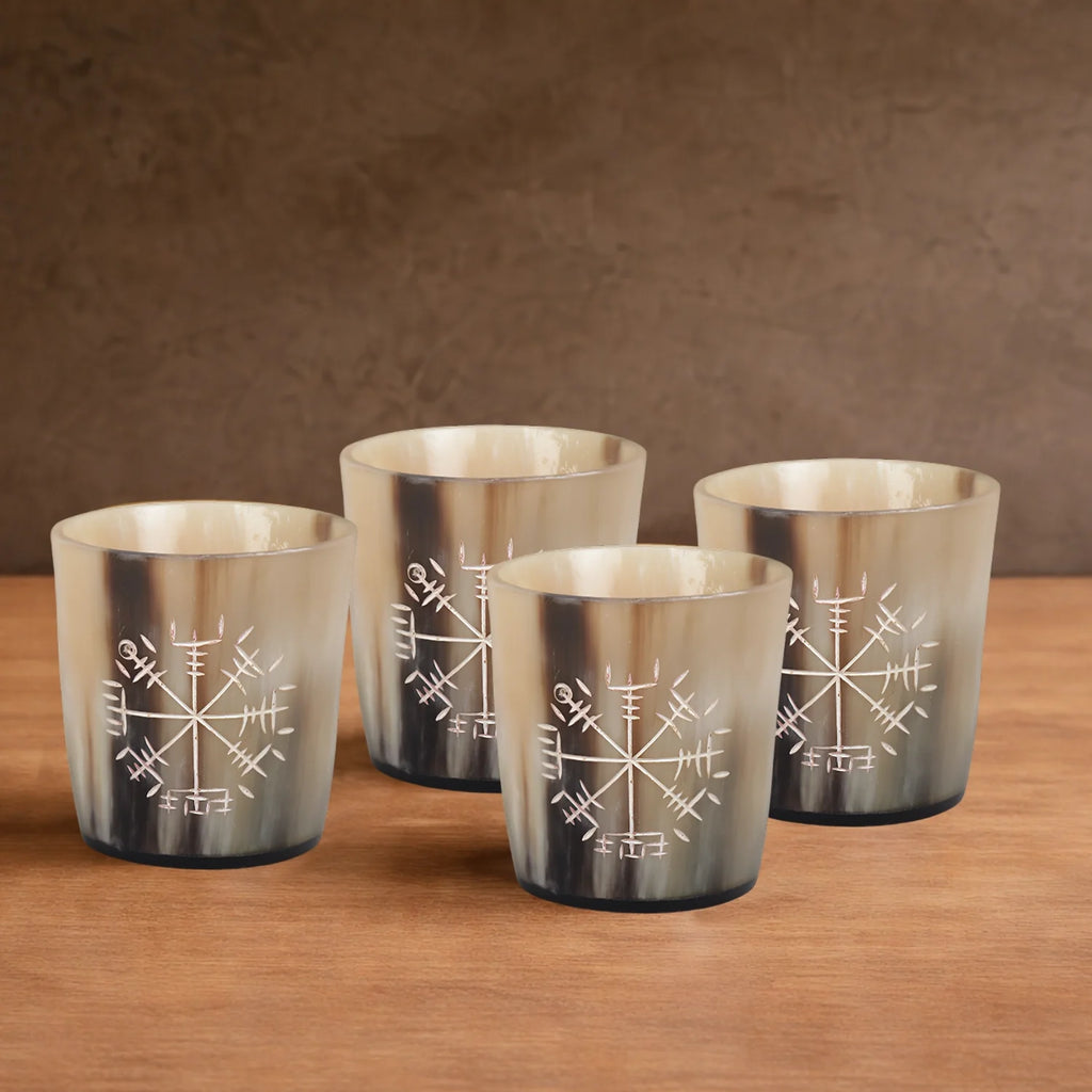 Wayfinder Real Horn Shot Glasses | Set of 4, 8 or 12