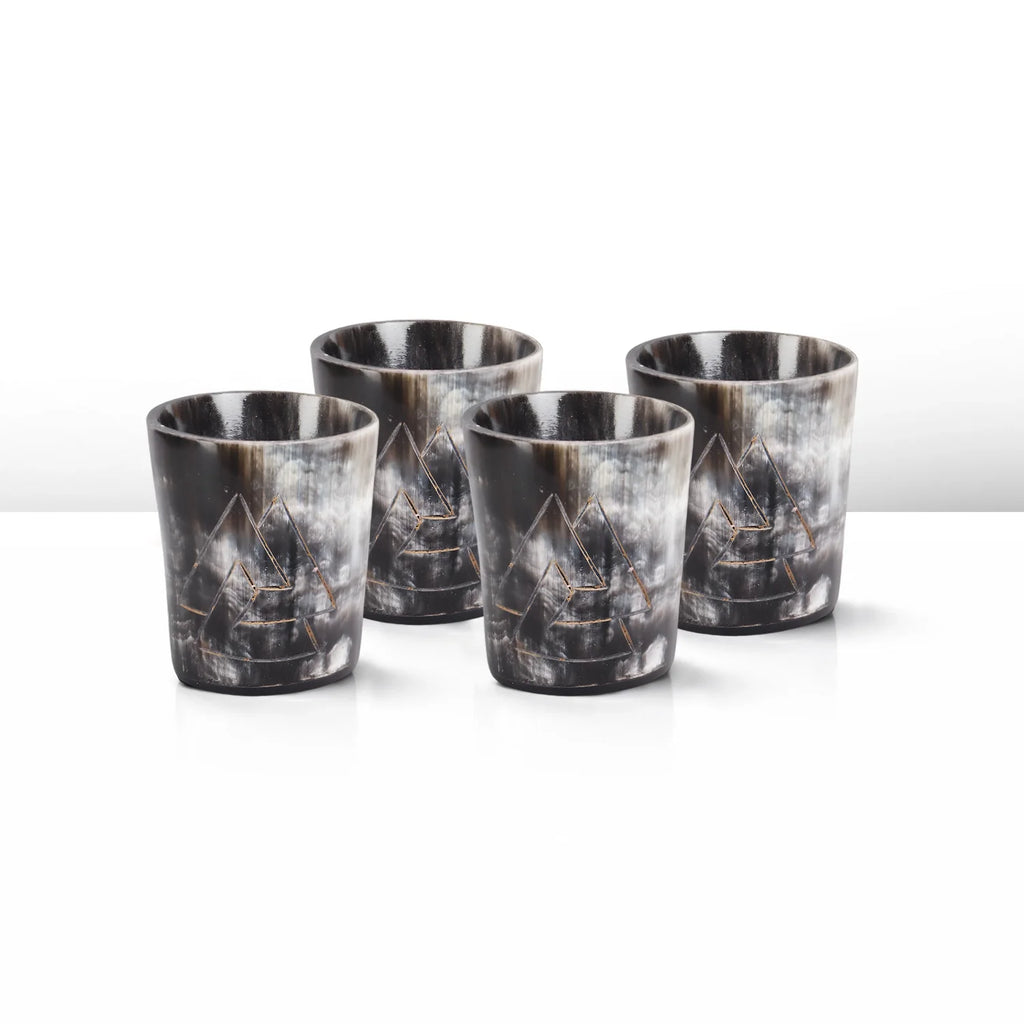 Odin Real Horn Shot Glasses | Set of 4, 8 or 12