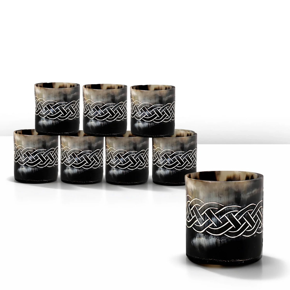 Knot Real Horn Shot Glasses | Set of 4, 8 or 12