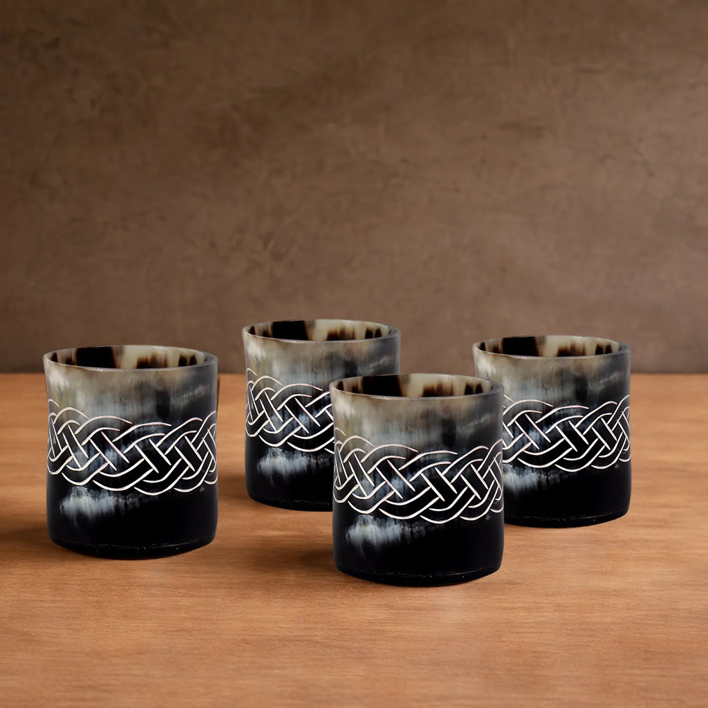 Knot Real Horn Shot Glasses | Set of 4, 8 or 12