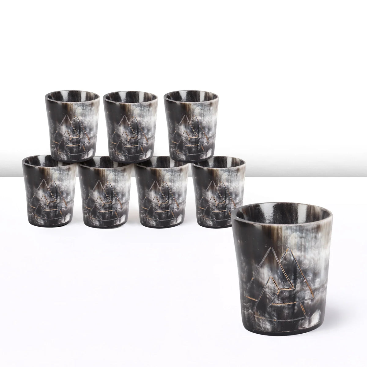 Odin Real Horn Shot Glasses | Set of 4, 8 or 12