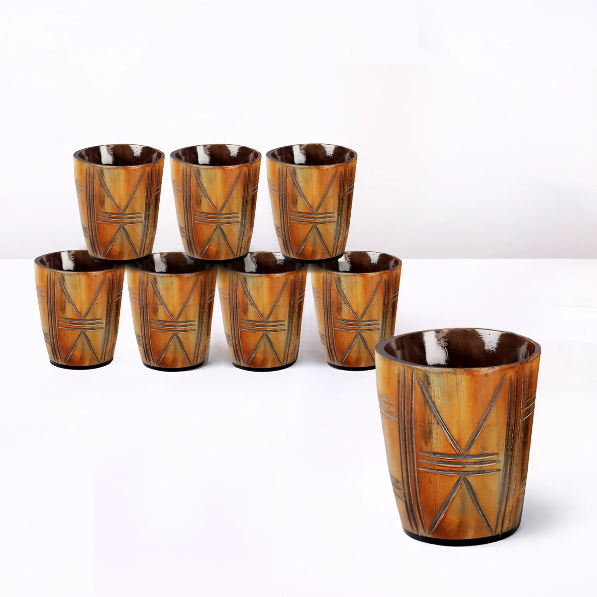 Crossroad Real Horn Shot Glasses | Set of 4, 8 or 12