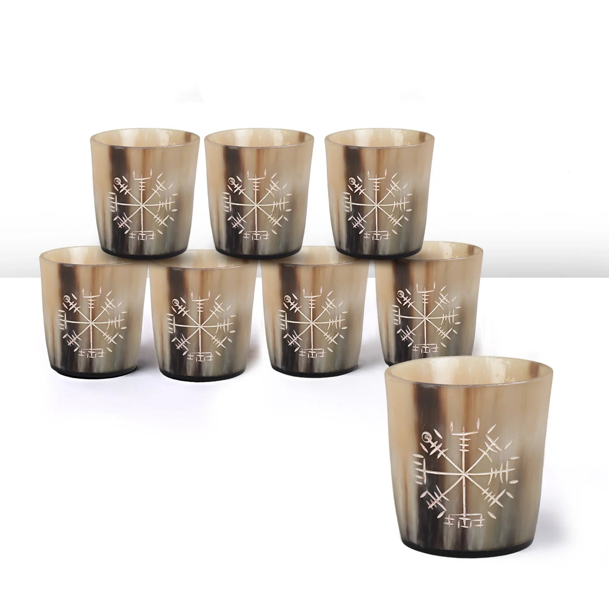 Wayfinder Real Horn Shot Glasses | Set of 4, 8 or 12