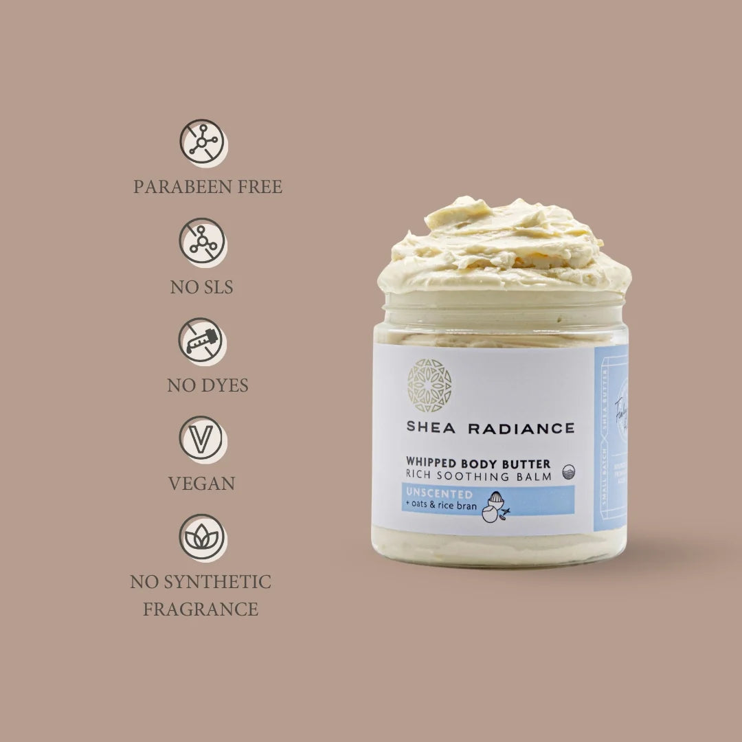 Whipped Shea Body Butter with Colloidal Oatmeal