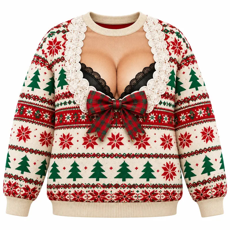 Funny Ugly Christmas Sweater – Unisex Holiday Party Jumper