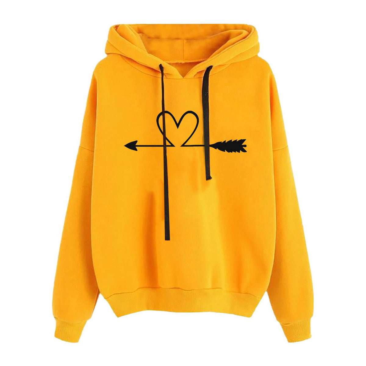 Women's Loose Printed Long Sleeve Sweatshirt