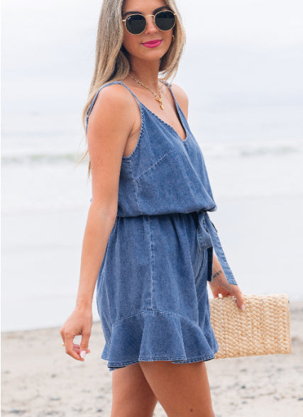 Combinaison Chambray Ashleigh Bleue