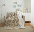 Luxury lynx faux fur throw blanket