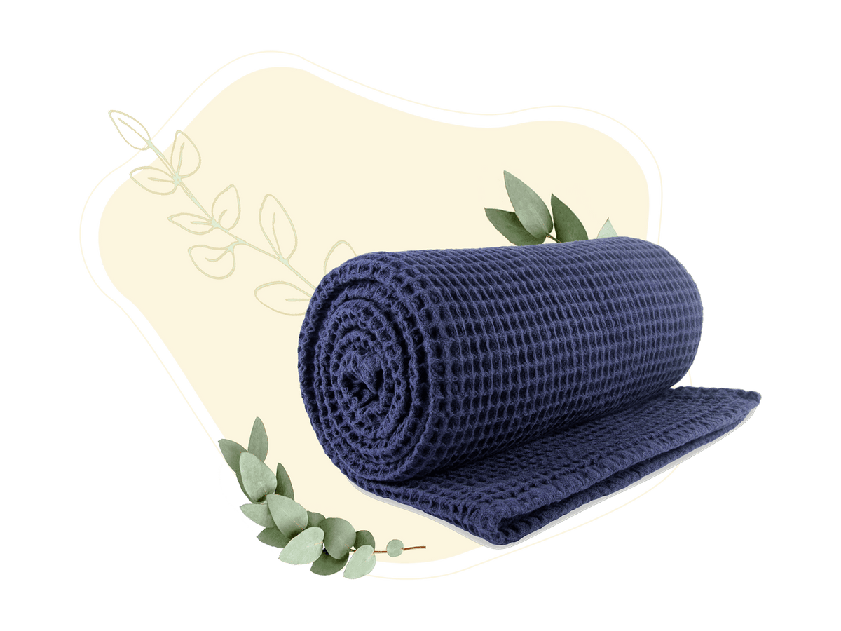Organic Cotton Waffle Weave Throw