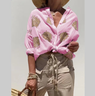 Chemise Imprimée  – Élégance et Confort Tous les Jours