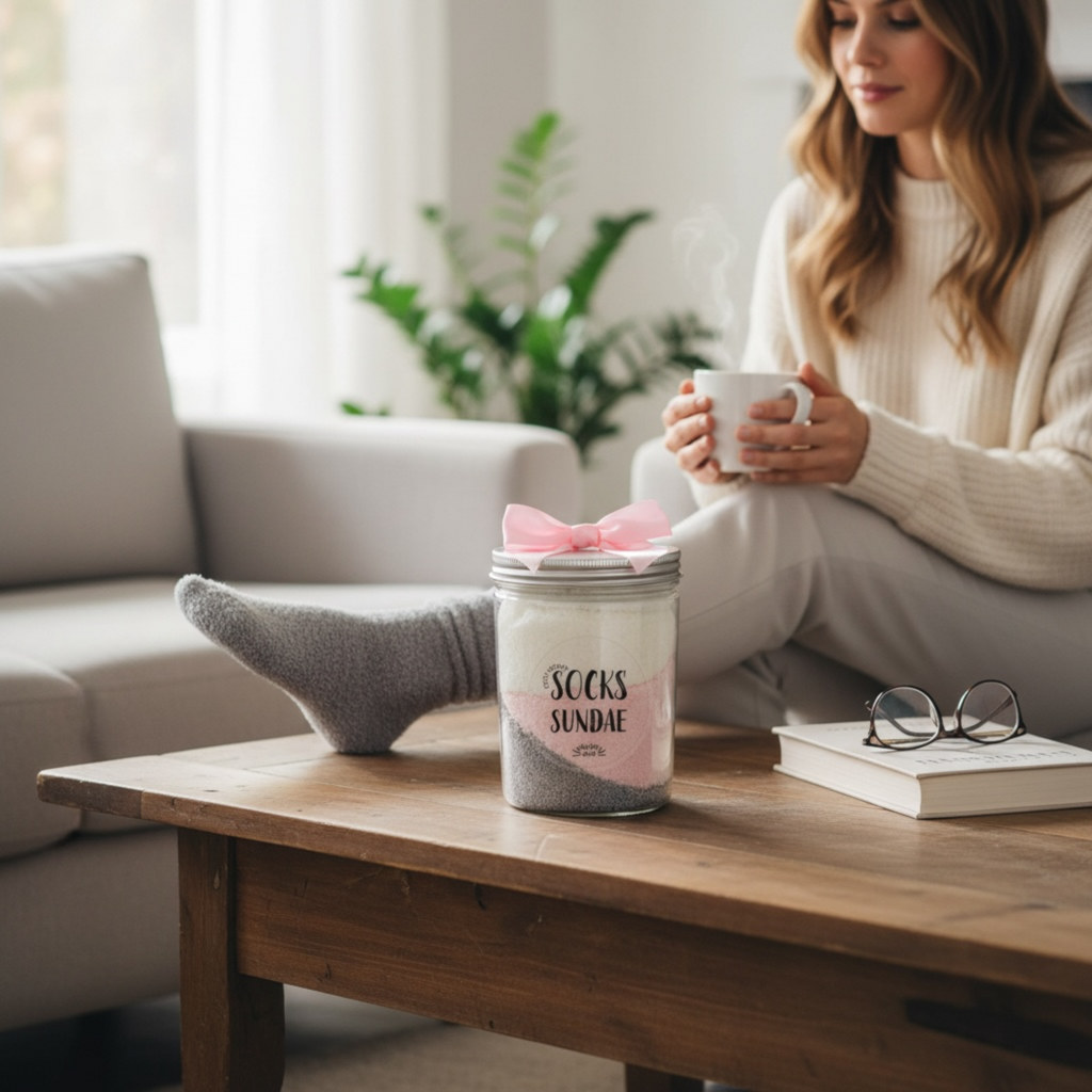 Cozy Socks Sundae Gift Set, 3 Pairs Cloud Socks
