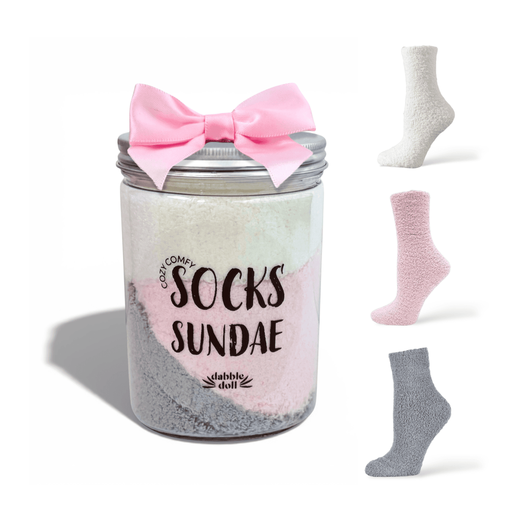 Cozy Socks Sundae Gift Set, 3 Pairs Cloud Socks