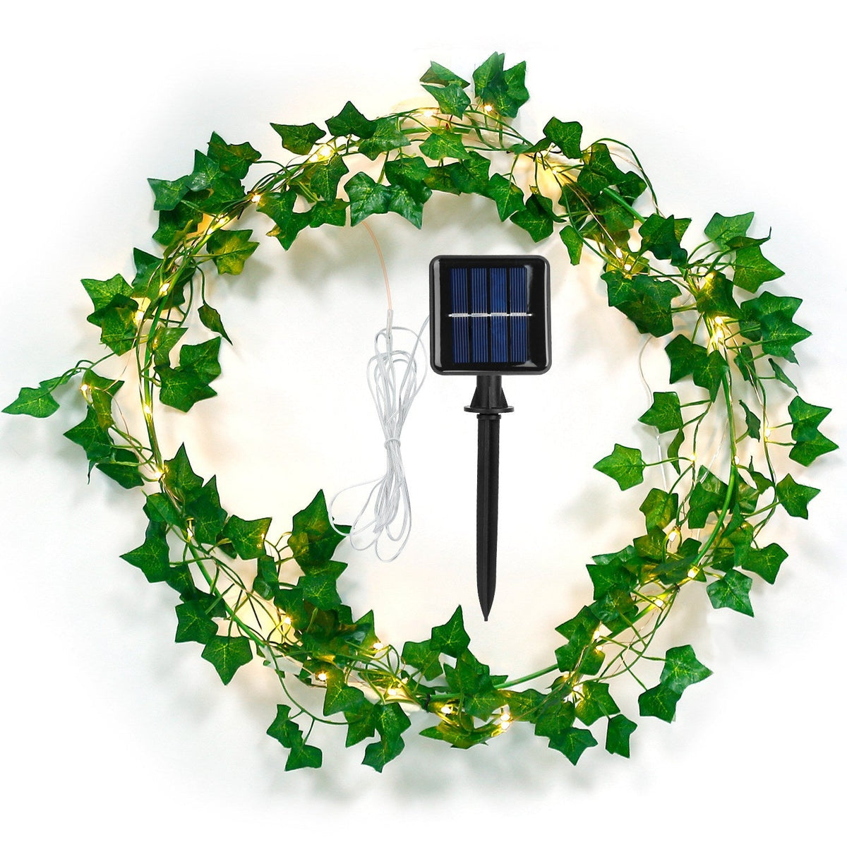 Ivy leaf solar fairy string lights