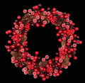 Iced Berry & Pinecone Wreath – 12"