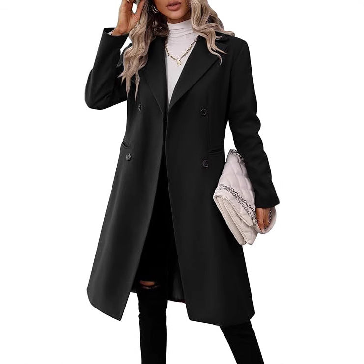 Women's Long Woolen Winter Coat
