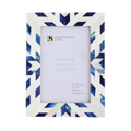 Picture Frames  Hypno Frost Collection Bone Inlay White-Blue, 3 Sizes