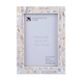 White mother of pearl inlay picture frame, 4x6, 5x7 and 8x10
