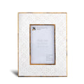 White resin inlay picture frame, 4x6, 5x7 and 8x10