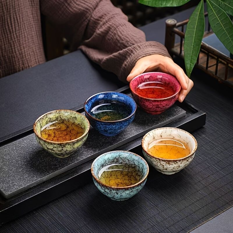 Handmade Ceramic Teacups Set of 5