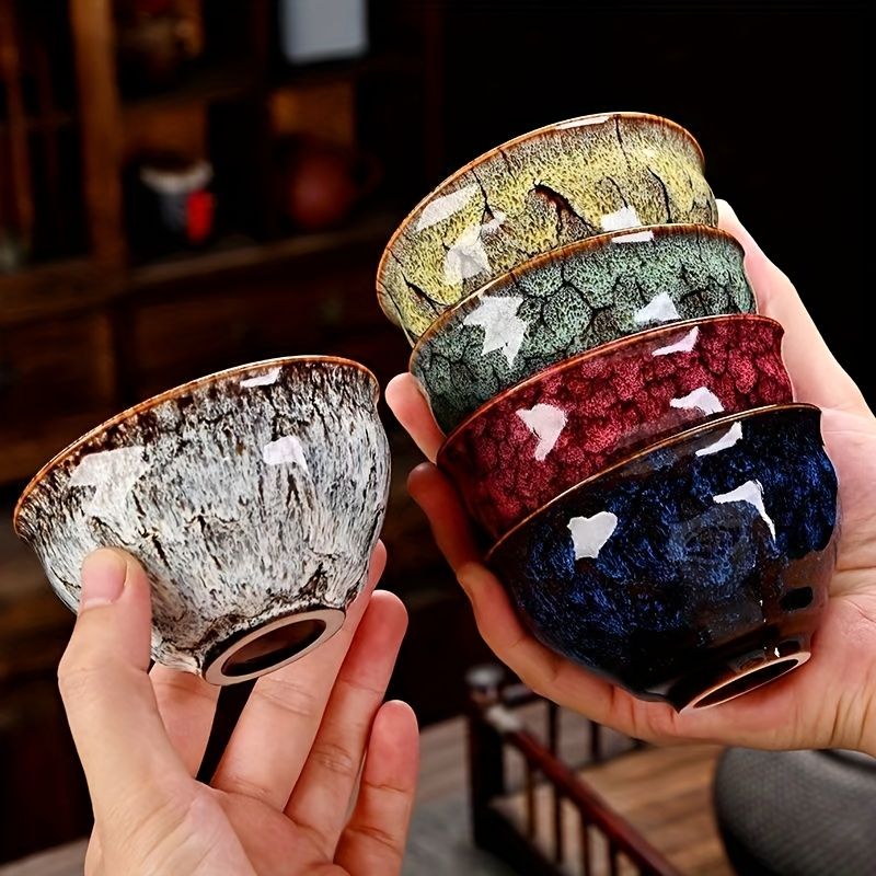 Handmade Ceramic Teacups Set of 5