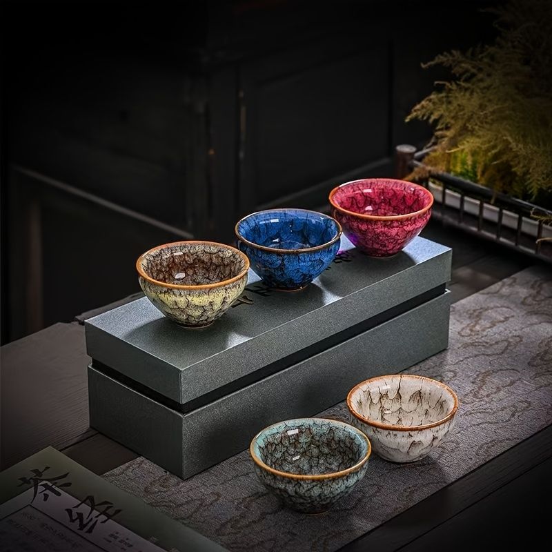 Handmade Ceramic Teacups Set of 5