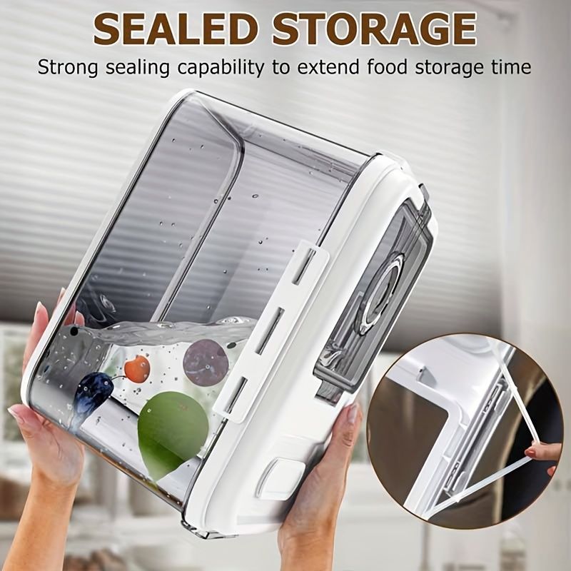Airtight Bread Box with Time Recording Lid