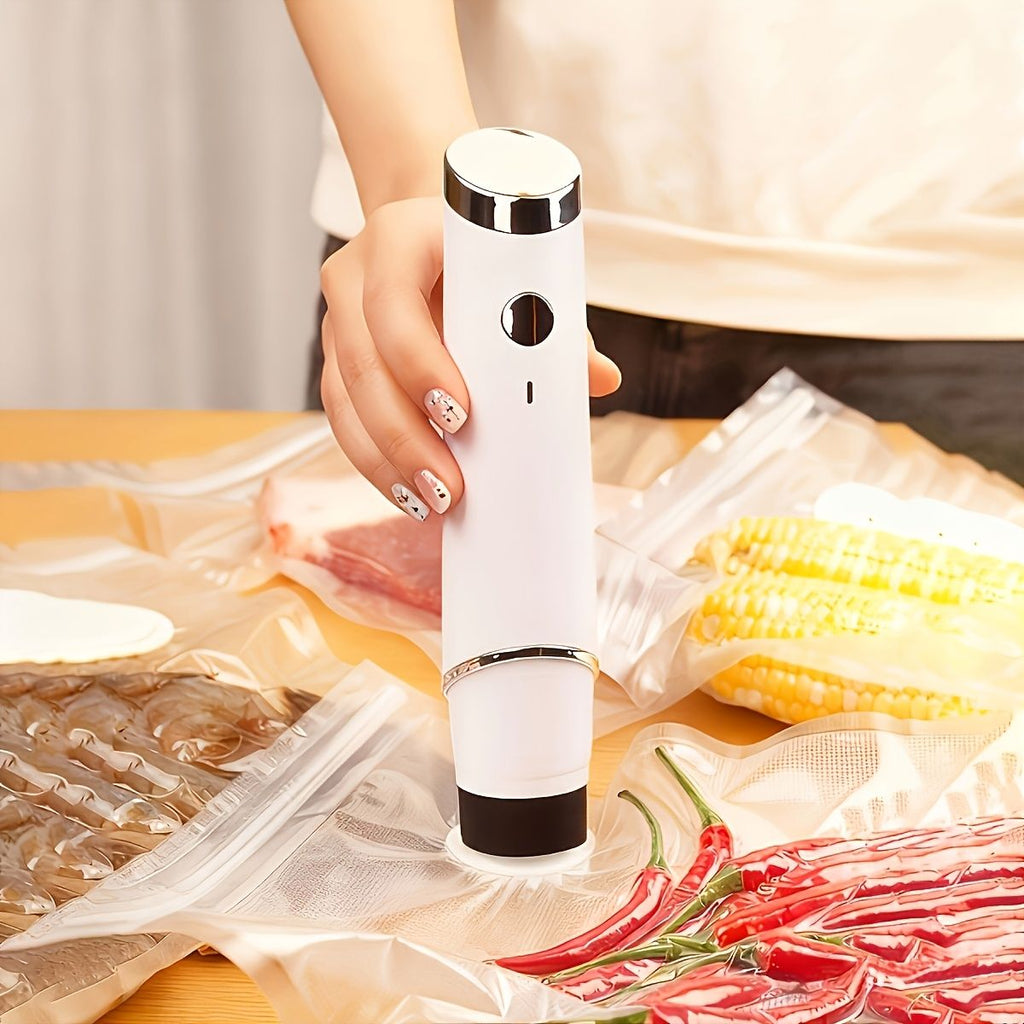 USB Rechargeable Food Vacuum Sealer with 10 Bags