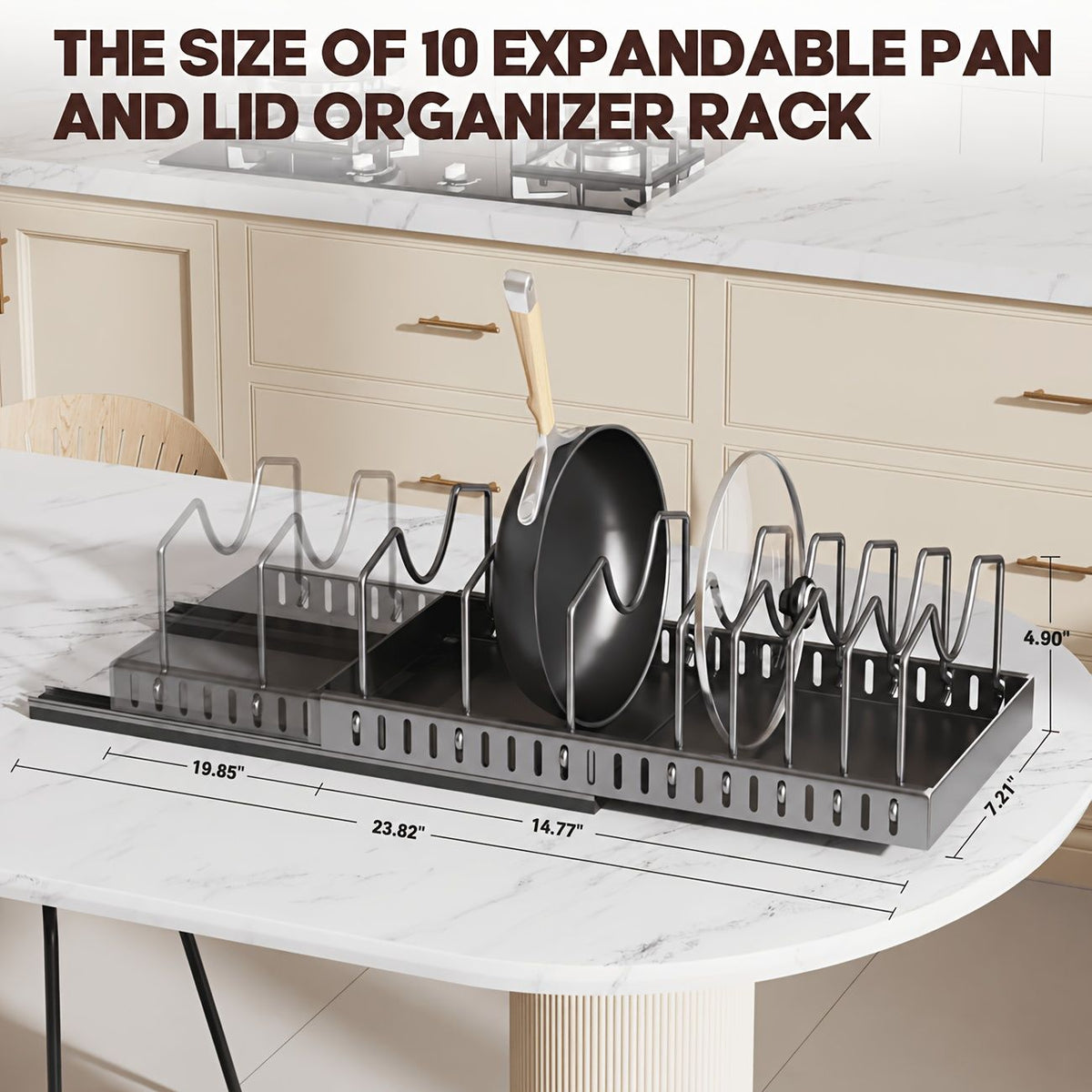 Sliding Lid Pull-Out Pot and Pan Storage Box