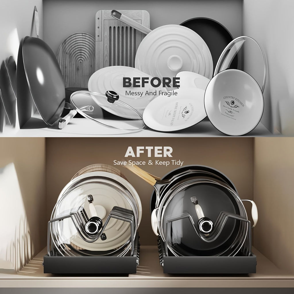 Sliding Lid Pull-Out Pot and Pan Storage Box