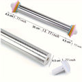 Adjustable Stainless Steel Rolling Pin with Thickness Guide