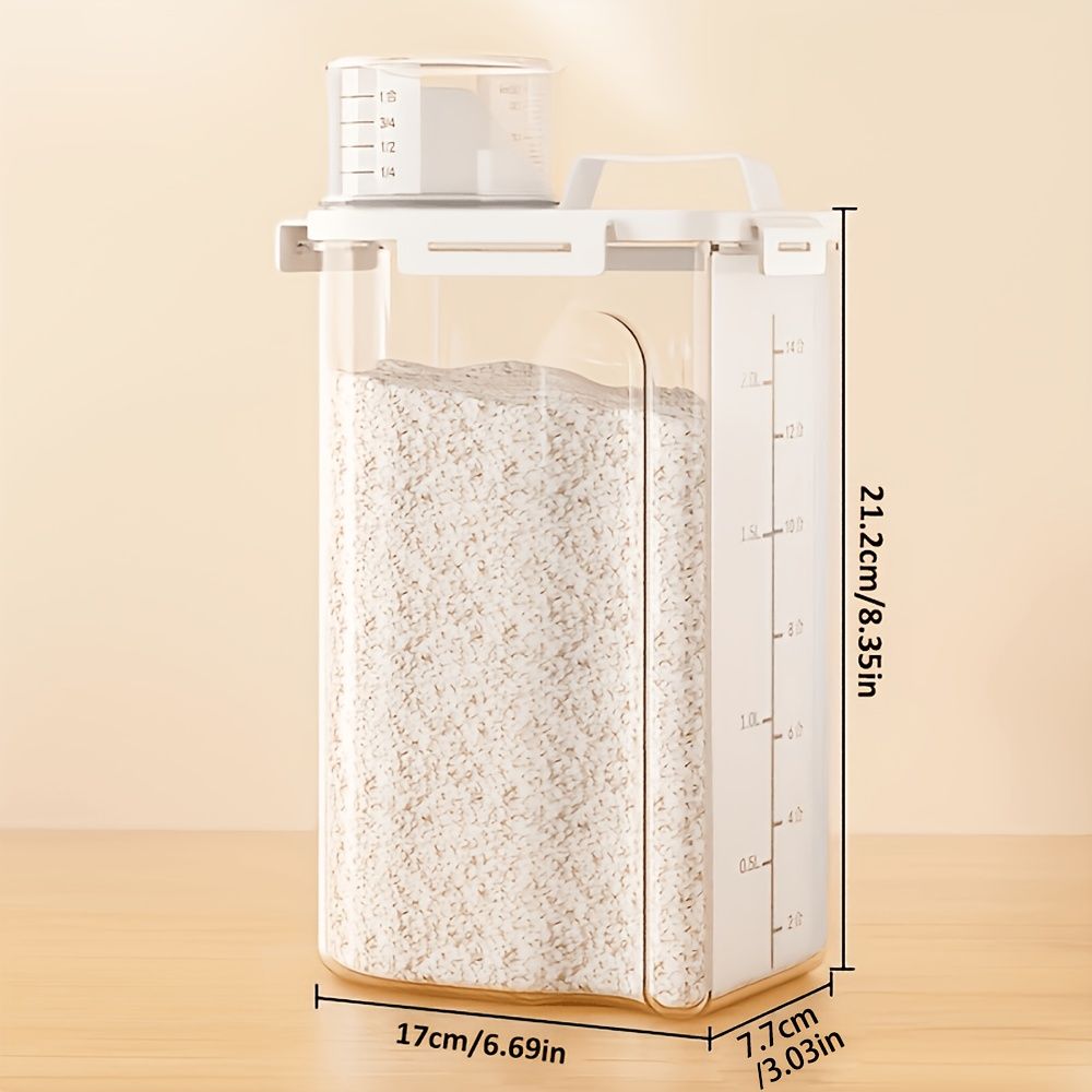 4-Piece Sealed Grain Storage Container Set with Pouring Port