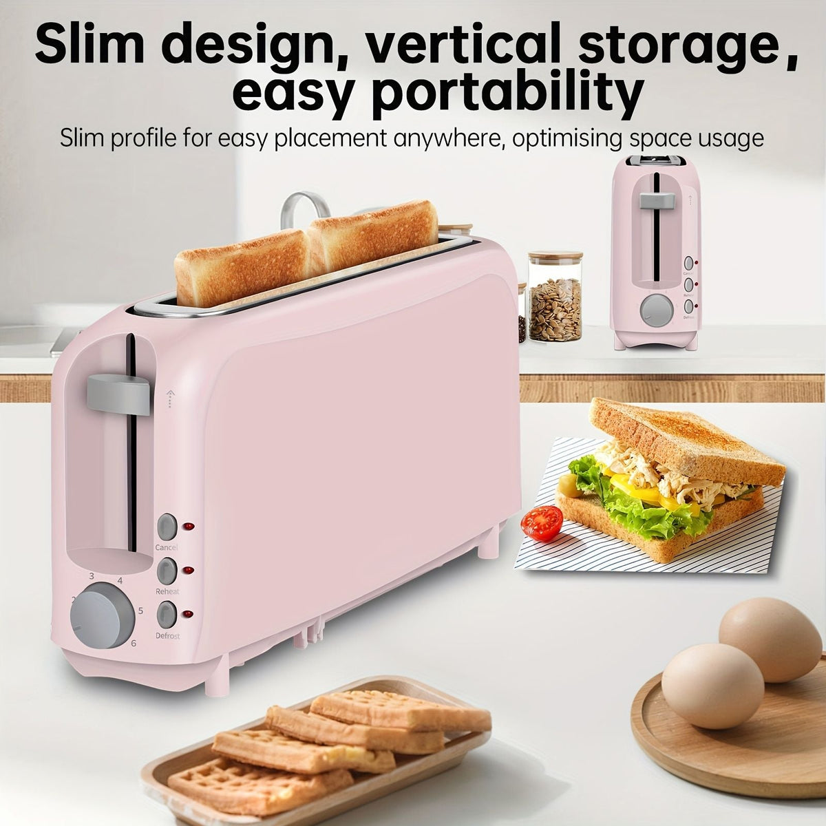 2-Slice Toaster with 6 Settings