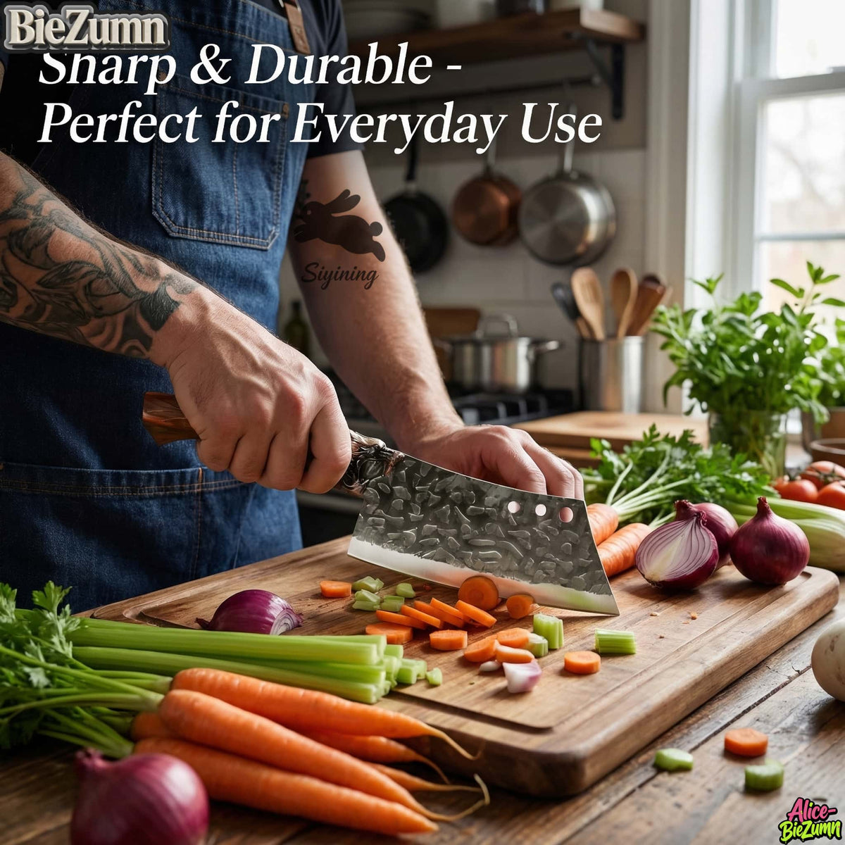 7-Piece Stainless Steel Kitchen Knife Set with Shears and Peeler