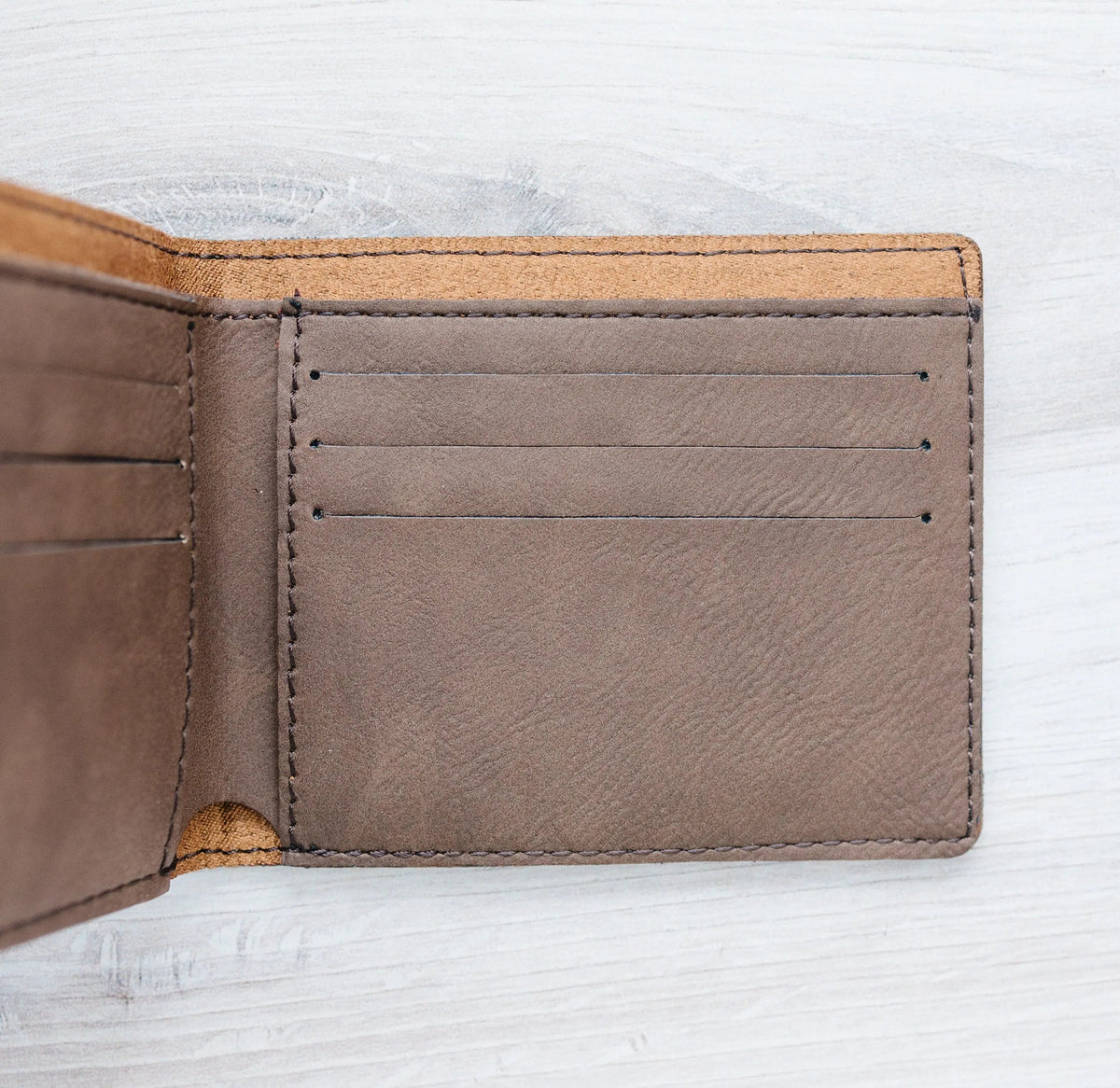 Personalized Monogram Leather Wallet for Men