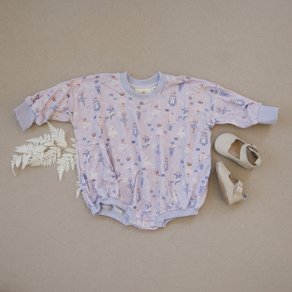 Nutcracker Christmas Bamboo Baby Bubble Romper