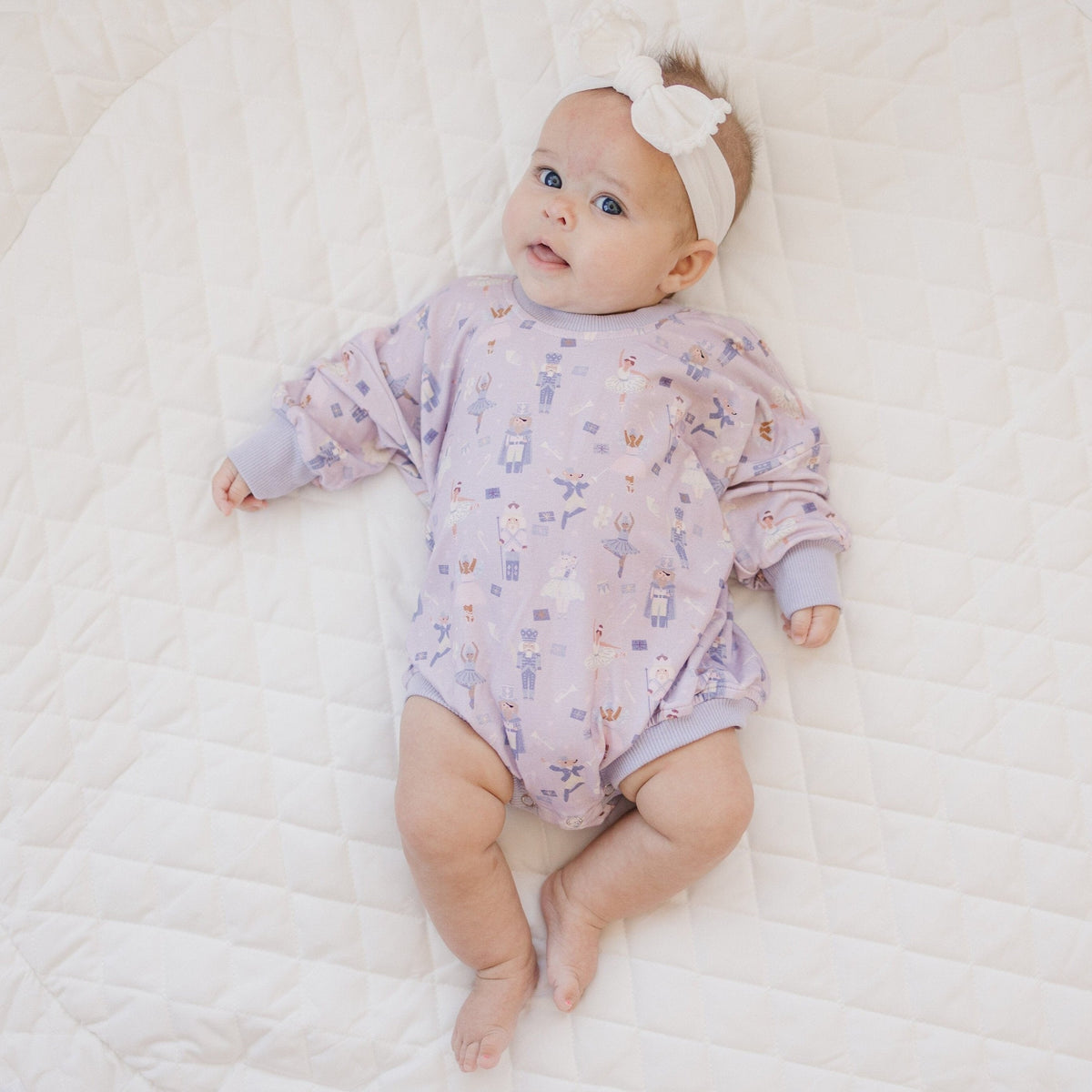 Nutcracker Christmas Bamboo Baby Bubble Romper