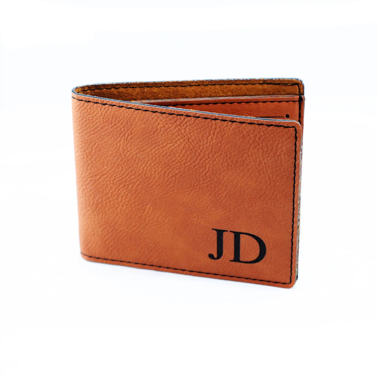Personalized Monogram Leather Wallet for Men